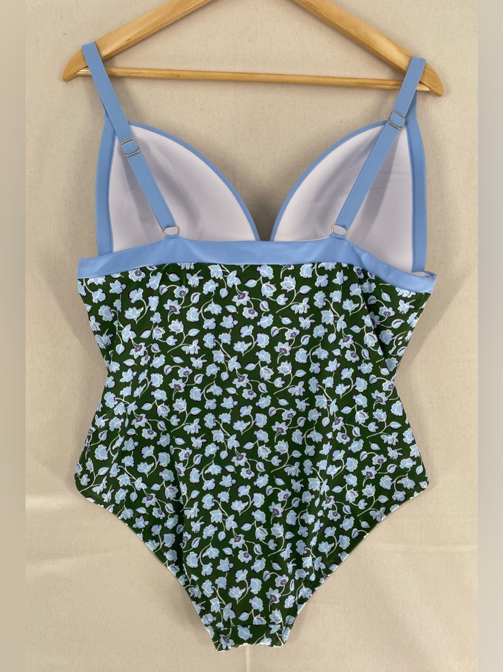 Boden Green Floral One-Piece Swimsuit - Picture 3 of 9